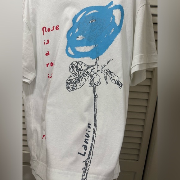 LANVIN "ROSE IS A ROSE" Tee - Picture 4 of 7